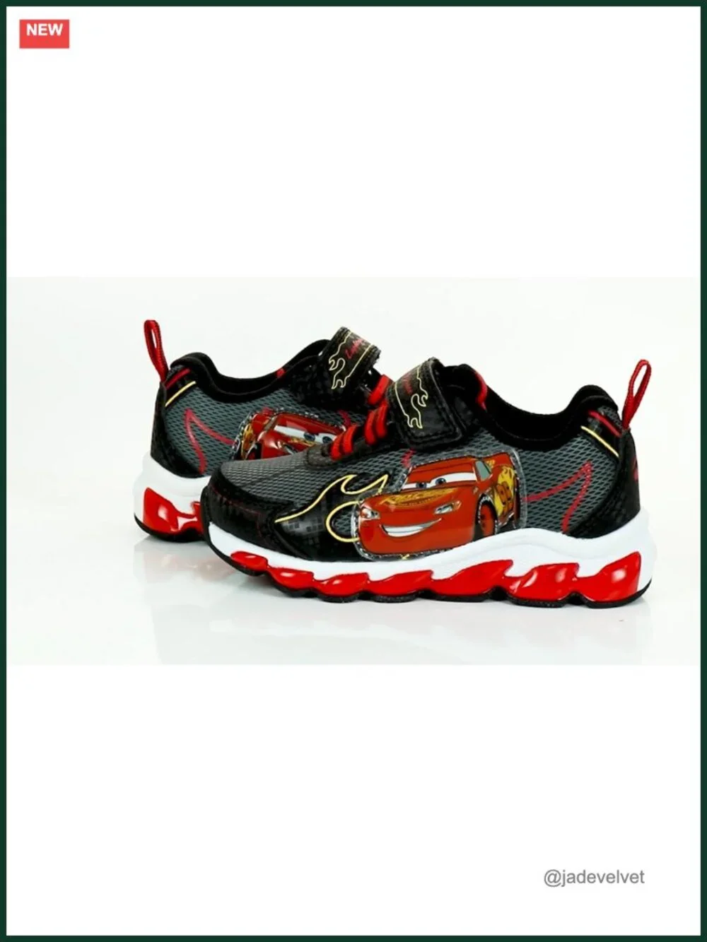 Lighted Sneaker with Hook & Loop Closure for Toddler Boys
